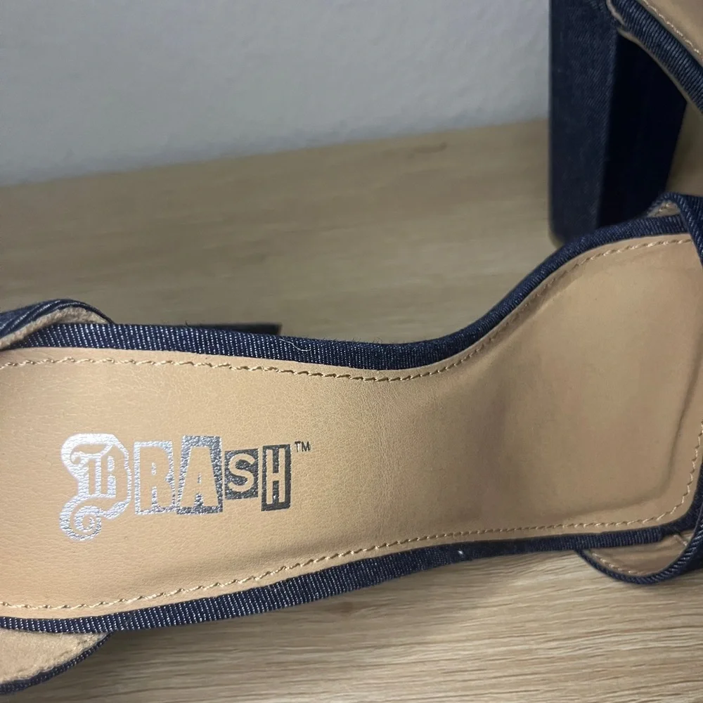 Brash Denim Blue Heels - Picture 8 of 10